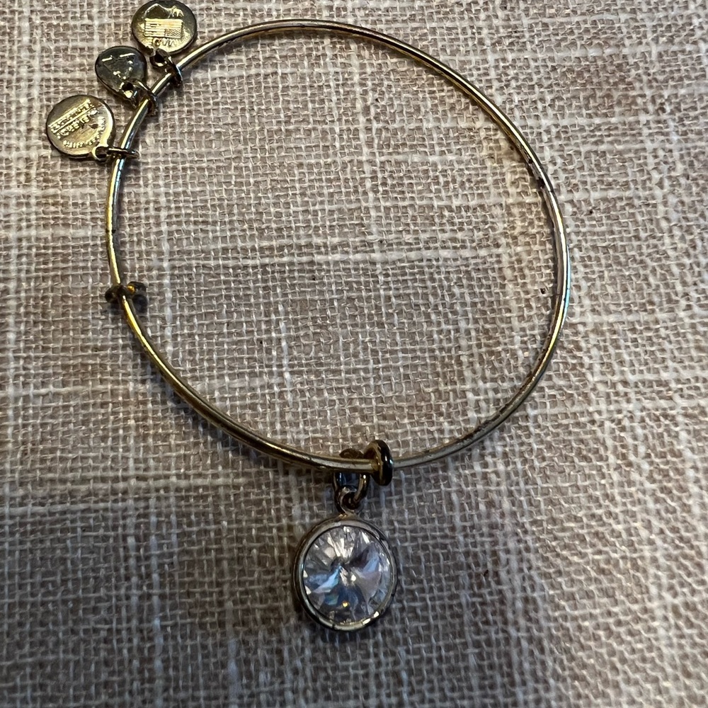 Alex & Ani clear crystal bracelet